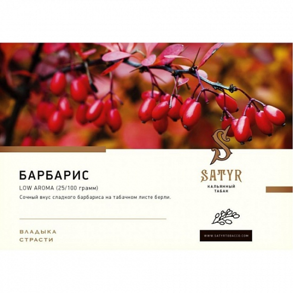 Табак Satyr Barberry 100 грамм в Челябинске