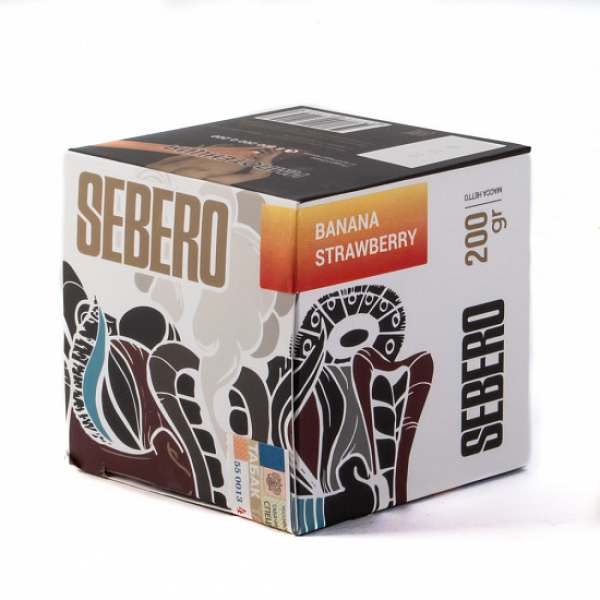 Табак SEBERO BANANA STRAWBERRY 200 грамм в Челябинске