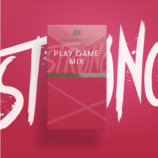 Табак Шпаковского Strong Play game mix (Апельсин Малина Холод) 40 гр в Челябинске