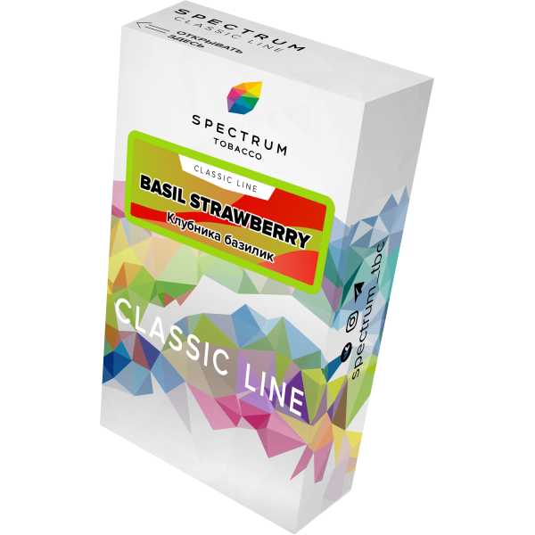 Табак Spectrum Classic current basil steawberry 40 грамм в Челябинске