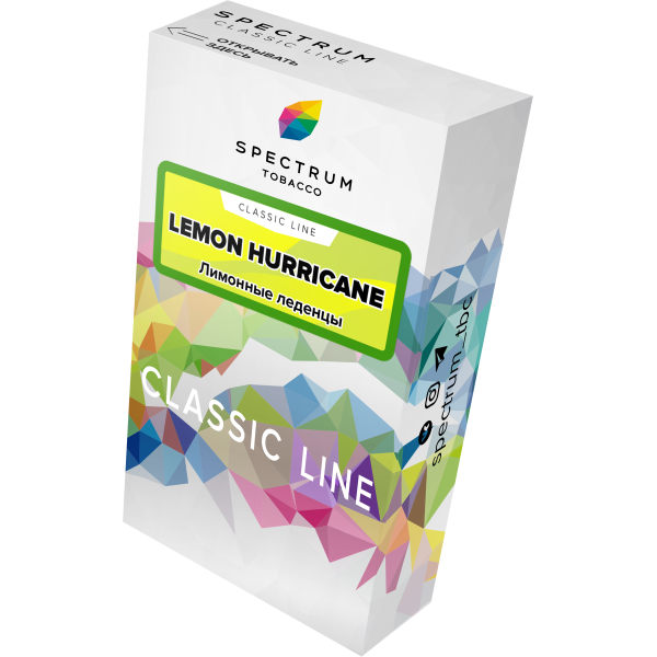Табак Spectrum Classic lemon hurricane 40 грамм в Челябинске