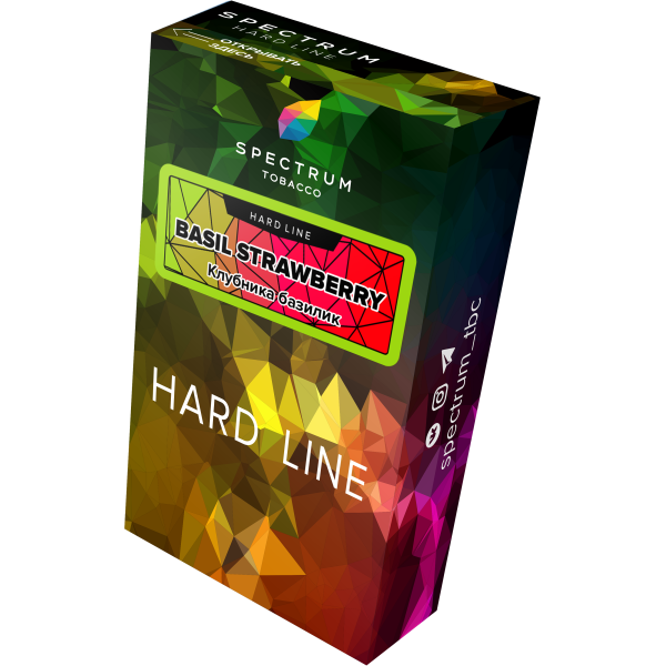 Табак Spectrum Hard basil strawberry 40 грамм в Челябинске