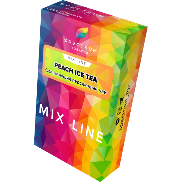 Табак Spectrum Mix Line Peach Ice Tea 40 грамм в Челябинске