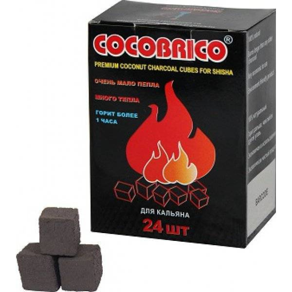 Уголь для кальяна CocoBrico 24 кубика в Челябинске