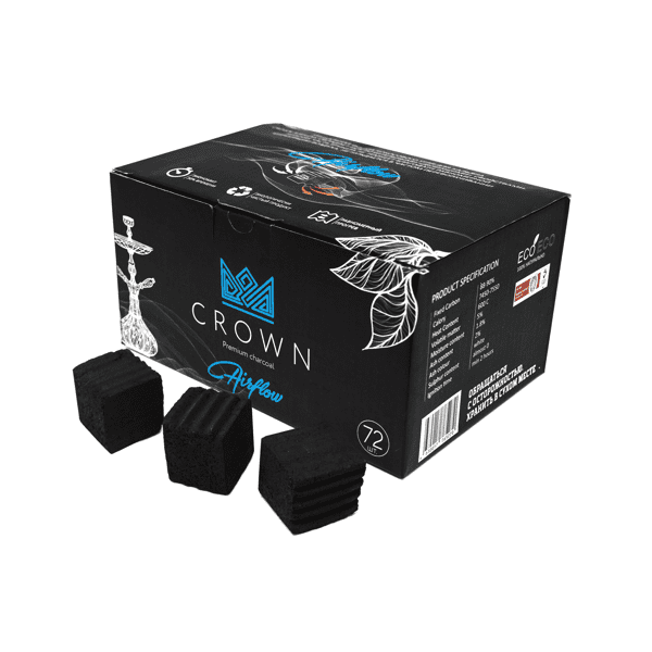Уголь Crown Airflow Кокосовый 72 Шт (25 Мм) в Челябинске