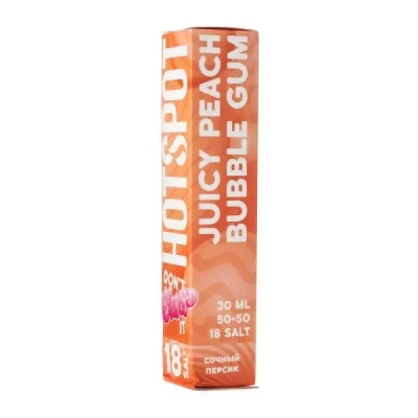 Жидкость HOTSPOT Chow Juicy Peach Bubble Gum 30 мл в Челябинске