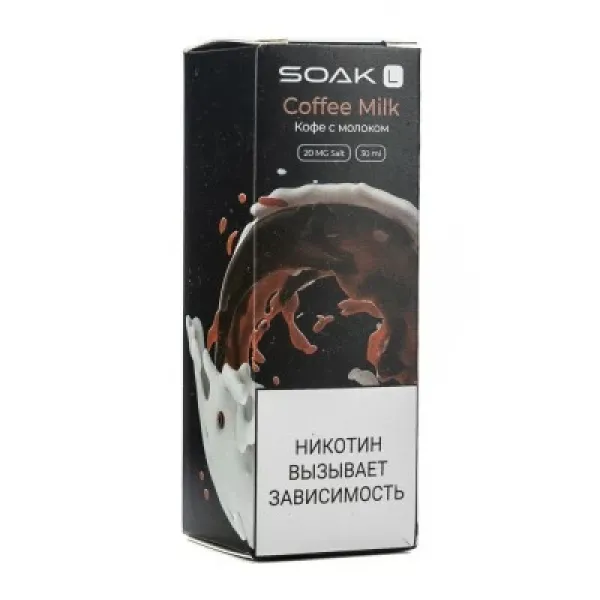 Жидкость SOAK L Coffe Milk 30 мл в Челябинске
