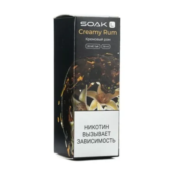 Жидкость SOAK L Creamy Rum 30 мл в Челябинске