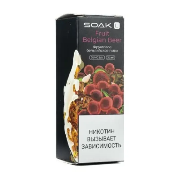 Жидкость SOAK L Fruit Belgian Beer 30 мл в Челябинске