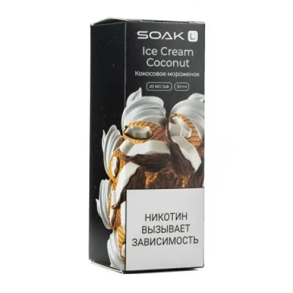 Жидкость SOAK L Ice Cream Coconut 30 мл в Челябинске
