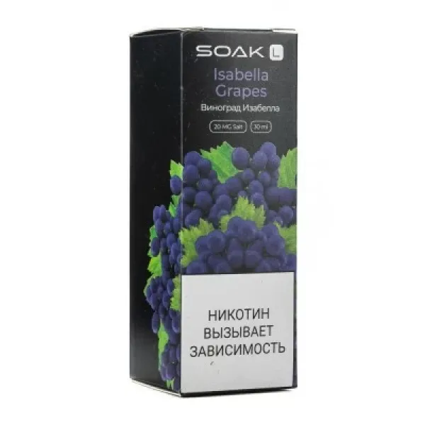Жидкость SOAK L Isabella Grapes 30 мл в Челябинске