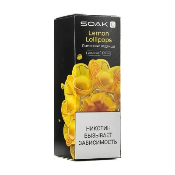 Жидкость SOAK L Lemon Lollipops 30 мл в Челябинске