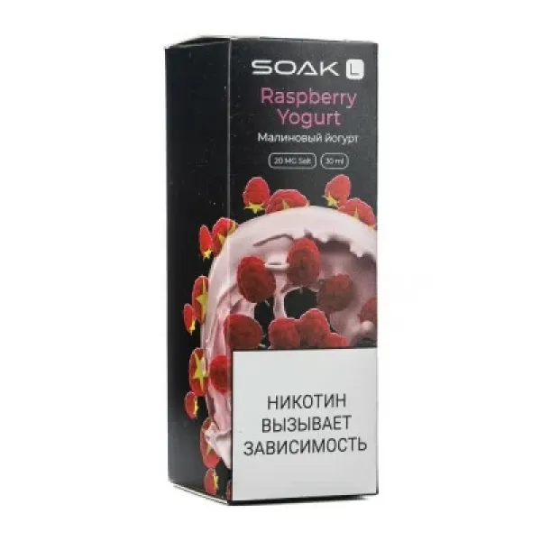 Жидкость SOAK L Raspberry Yogurt 30 мл в Челябинске