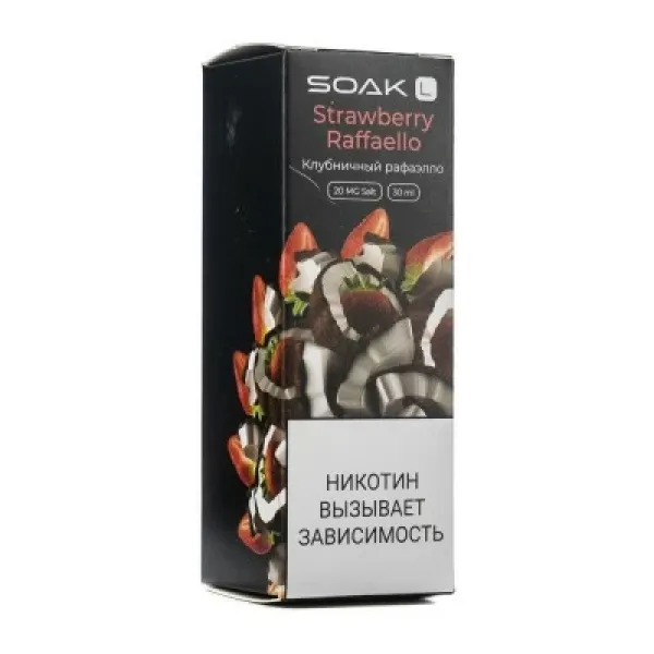 Жидкость SOAK L Strawberry Raffaello 30 мл в Челябинске
