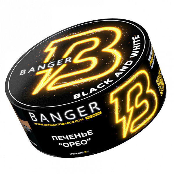 Табак Banger Black and white (Печенье орео) 100 гр в Челябинске