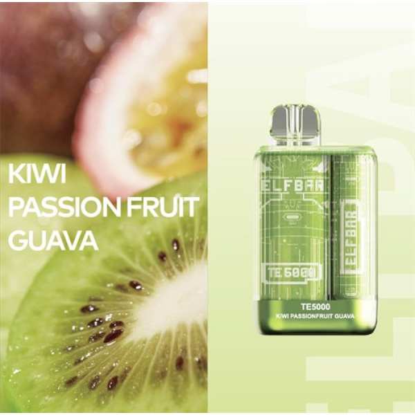 Elfbar TE5000 Kiwi Passion fruit Guava, 5000 тяг в Челябинске