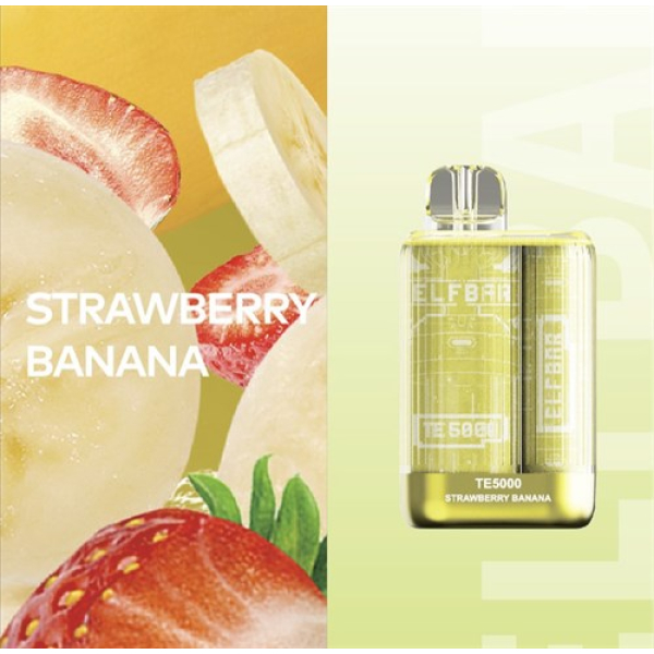 Elfbar TE5000 Strawberry Banana, 5000 тяг в Челябинске