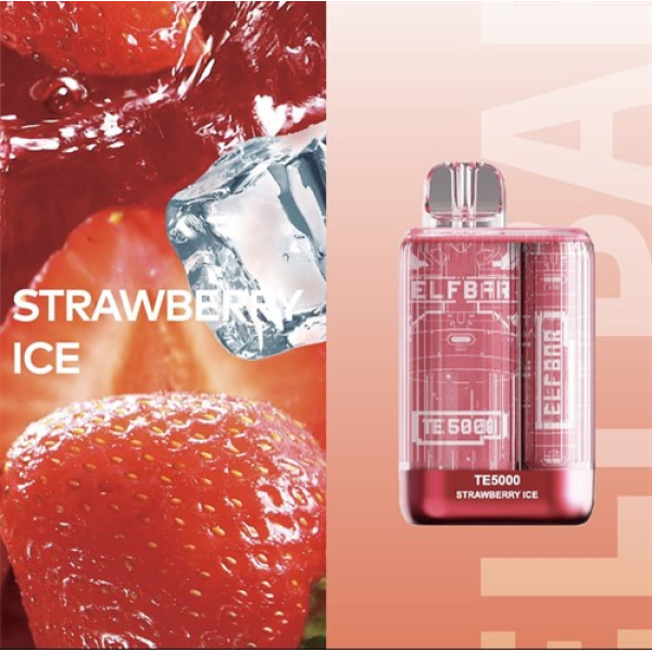 Elfbar TE5000 Strawberry Ice, 5000 тяг в Челябинске