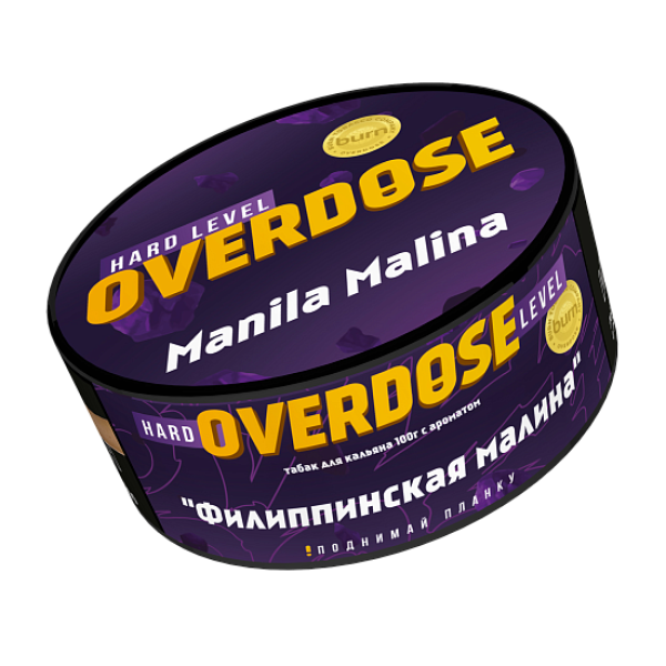 Табак Overdose Manila Malina (Филиппинская малина) 100 гр в Челябинске