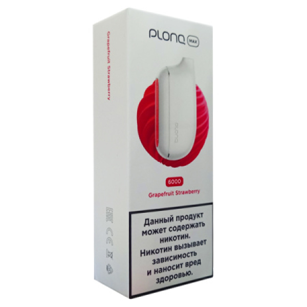 Plonq Max Grapefruit Strawberry 6000 тяг в Челябинске