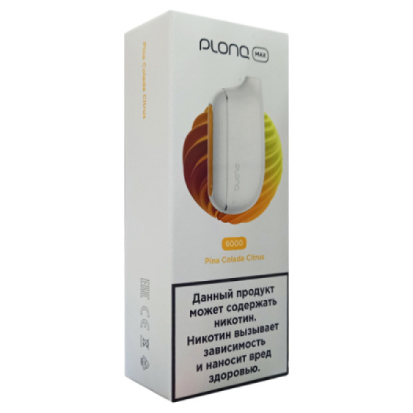 Plonq Max Pina Colada Citrus 6000 тяг в Челябинске