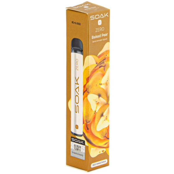 SOAK X ZERO Baked pear 1500 затяжек (без никотина) в Челябинске