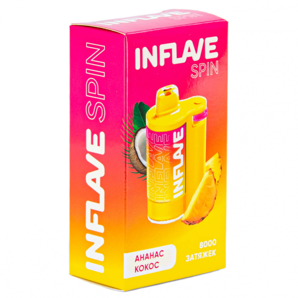 INFLAVE SPIN Ананас кокос (8000 затяжек) в Челябинске