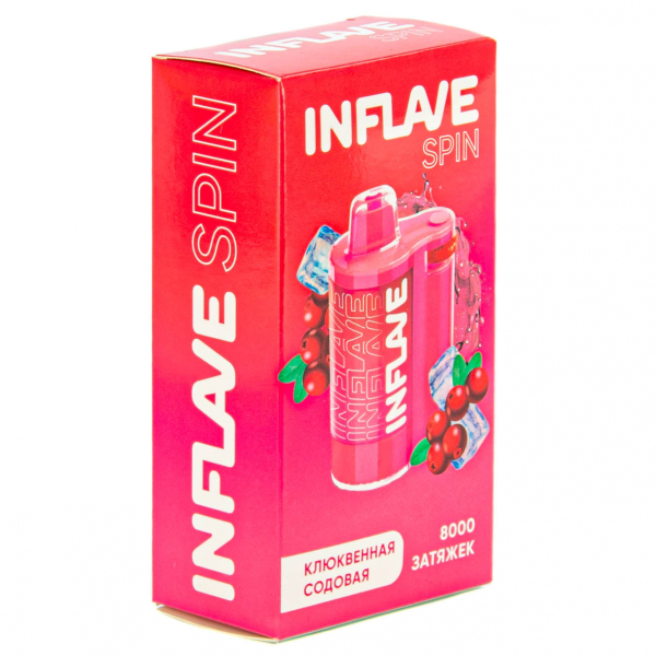 INFLAVE SPIN Клюквенная содовая (8000 затяжек) в Челябинске