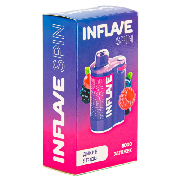 INFLAVE SPIN Дикие ягоды (8000 затяжек) в Челябинске