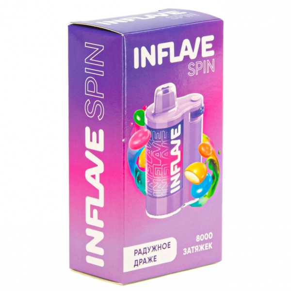 INFLAVE SPIN Радужное драже (8000 затяжек) в Челябинске