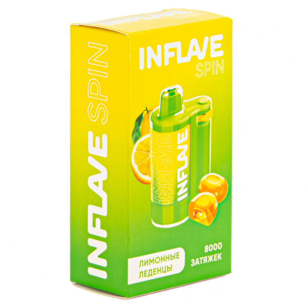 INFLAVE SPIN Лимонные леденцы (8000 затяжек) в Челябинске