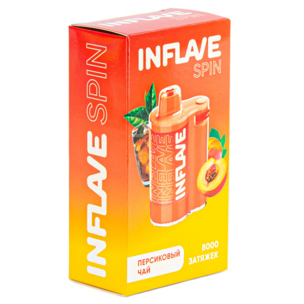 INFLAVE SPIN Персиковый чай (8000 затяжек) в Челябинске