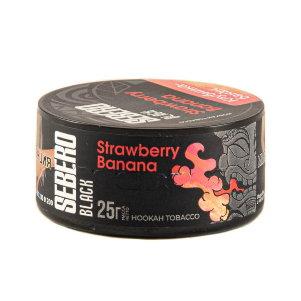 Табак Sebero Black Strawberry Banana  25 грамм в Челябинске