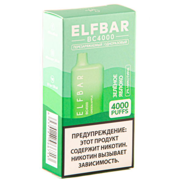 ELF BAR Green Apple (4000 затяжек) 20 мг в Челябинске