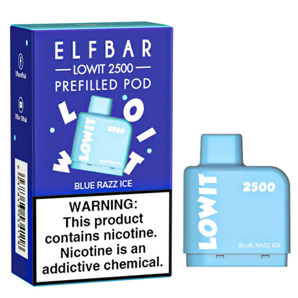 Картридж Elf Bar Lowit 2500 20 мг, 6 мл (Blue Razz Ice) в Челябинске