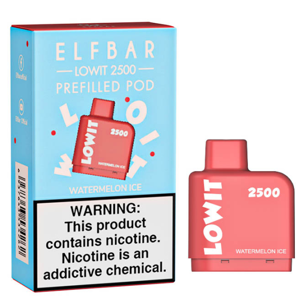 Картридж Elf Bar Lowit 2500 20 мг, 6 мл (Watermelon Ice) в Челябинске
