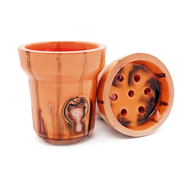 Чаша St Bowls Classic Glaze оранжевая с полосками в Челябинске
