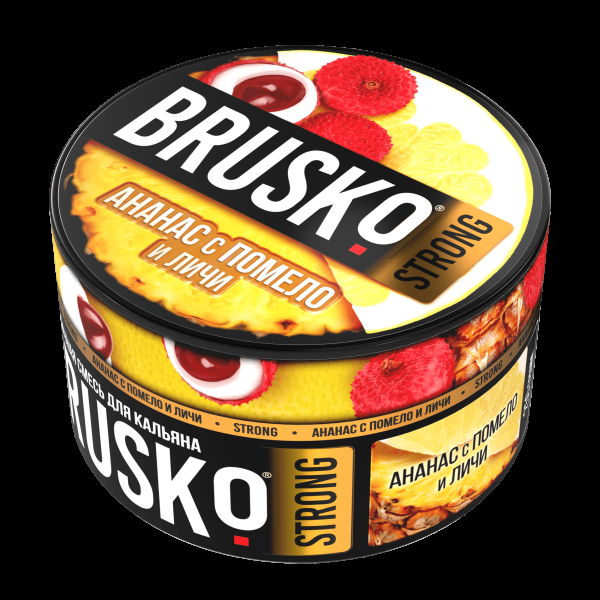 Смесь Brusko Strong ананас с помело и личи  250 гр в Челябинске