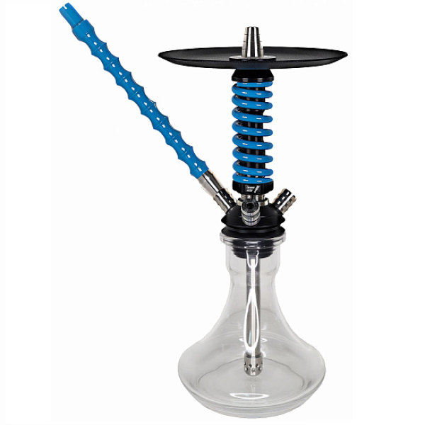 Кальян Mamay Custom Coilovers Micro Черный-Голубой Лак  в Челябинске