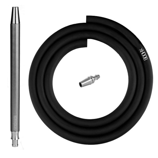 Hoob Smpl Xl Шланг Комплект Black (Черный Шланг, Мундштук, Коннектор Plug) в Челябинске