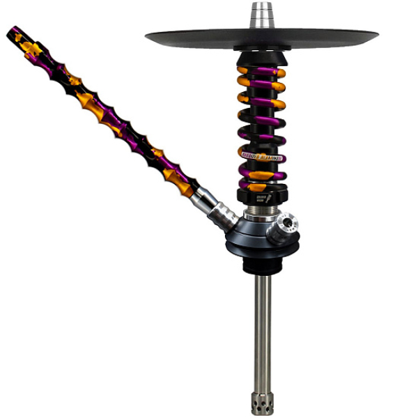 Кальян Mamay Custom Coilovers Micro Черный Пурпурно-Золотой Камуфляж  в Челябинске