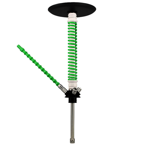 Кальян Mamay Custom V3 №12 Coilovers Белый-Салат  в Челябинске