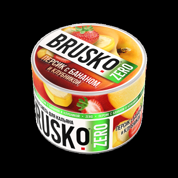 Смесь Brusko Персик С Бананом И Клубникой (Zero)  50 гр в Челябинске