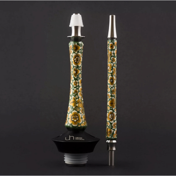 Кальян Union Hookah Sleek Хохлома Зеленый  в Челябинске