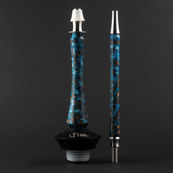Кальян Union Hookah Sleek Акрил С Шишками Голубой   в Челябинске