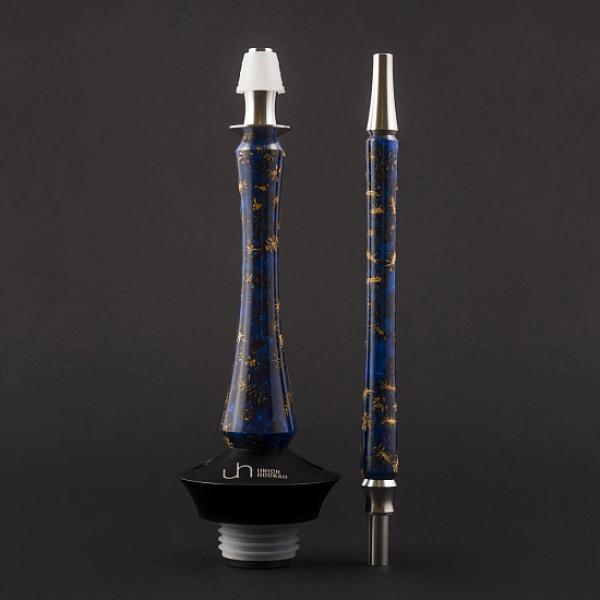 Кальян Union Hookah Sleek Акрил С Шишками Синий  в Челябинске
