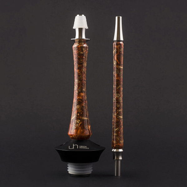 Кальян Union Hookah Sleek Акрил С Шишками Янтарь  в Челябинске