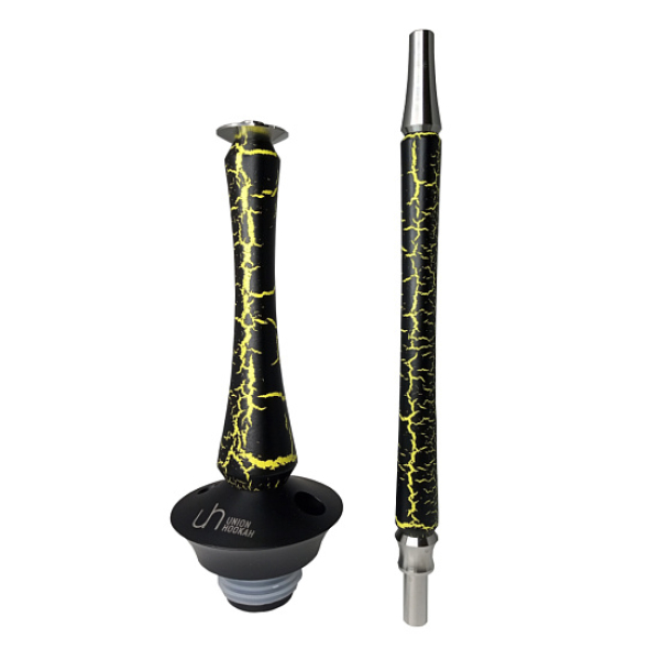 Кальян Union Hookah Sleek Кракле Желтый  в Челябинске