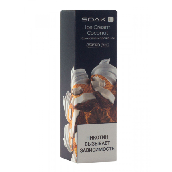Жидкость Soak Ice Cream Coconut 10 Мл 2 Мг в Челябинске