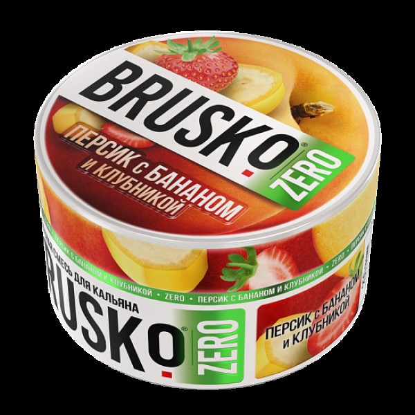 Смесь Brusko Персик С Бананом И Клубникой (Zero)  250 гр в Челябинске